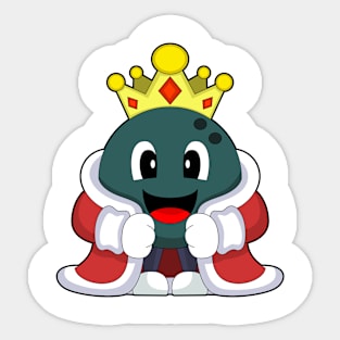 King Bowling Bowling ball Sticker